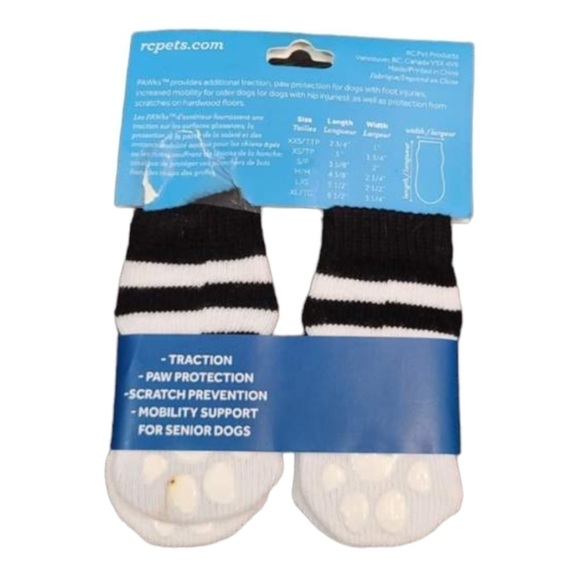 Rc Pets Pawks Adorable Slip Proof Panda Socks for your furry friend XS - Picture 3 of 3